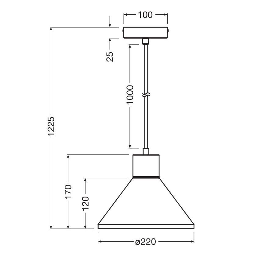 Ledvance - Підвісна люстра DECOR PLASTER 1xE27/25W/230V діаметр 22 см гіпс білий