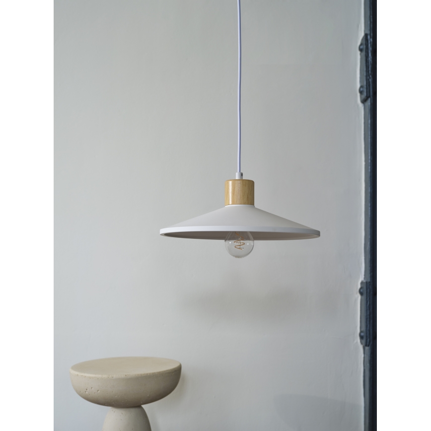 Ledvance - Підвісна люстра DECOR PLASTER 1xE27/25W/230V діаметр 32 см гіпс білий