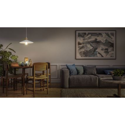 Ledvance - Підвісна люстра DECOR PLASTER 1xE27/25W/230V діаметр 32 см гіпс білий