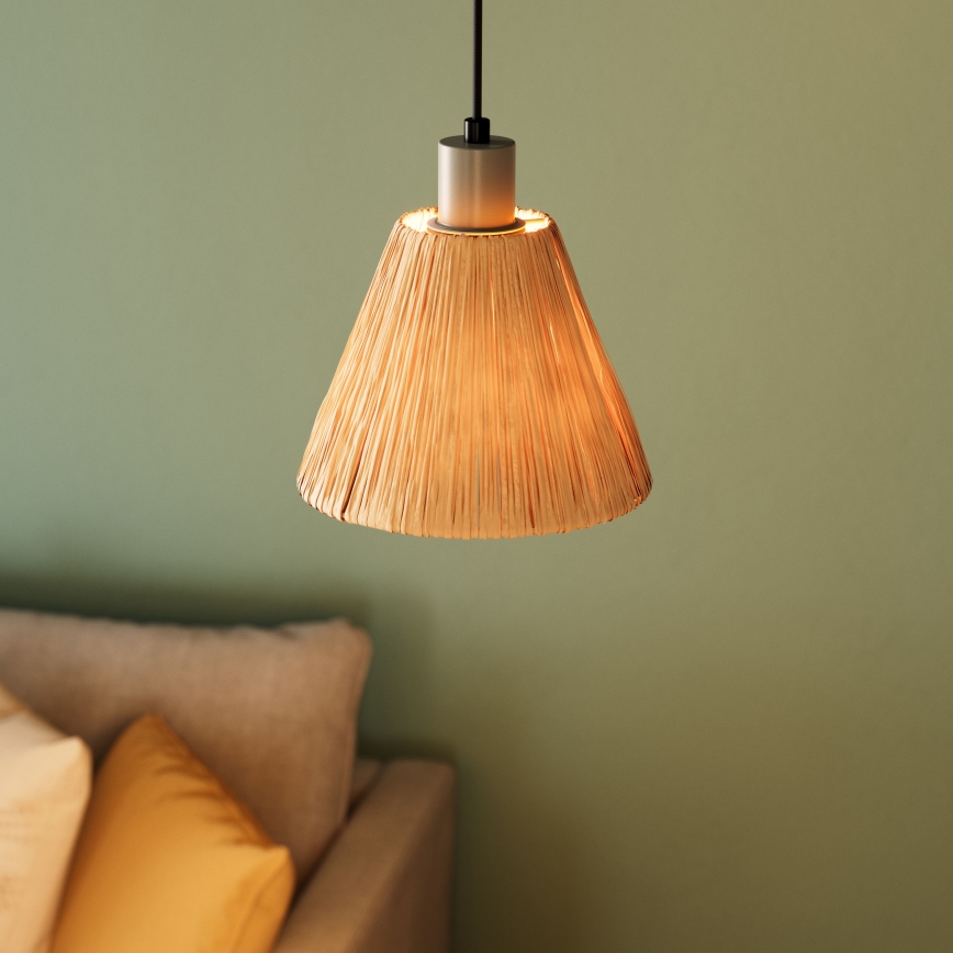Ledvance - Підвісна люстра DECOR RAFFIA 1xE27/15W/230V рафія