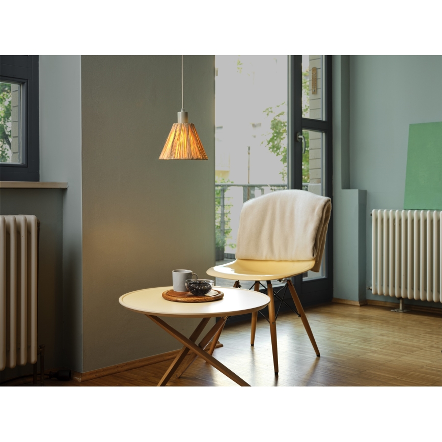 Ledvance - Підвісна люстра DECOR RAFFIA 1xE27/15W/230V рафія