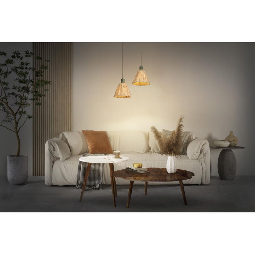 Ledvance - Підвісна люстра DECOR RAFFIA 1xE27/15W/230V рафія