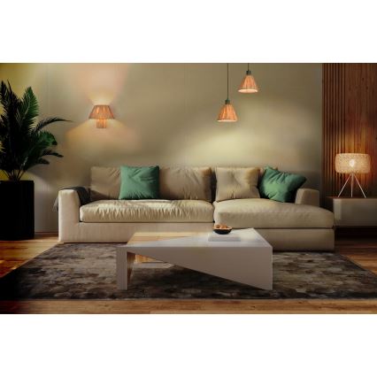 Ledvance - Підвісна люстра DECOR RAFFIA 1xE27/15W/230V рафія
