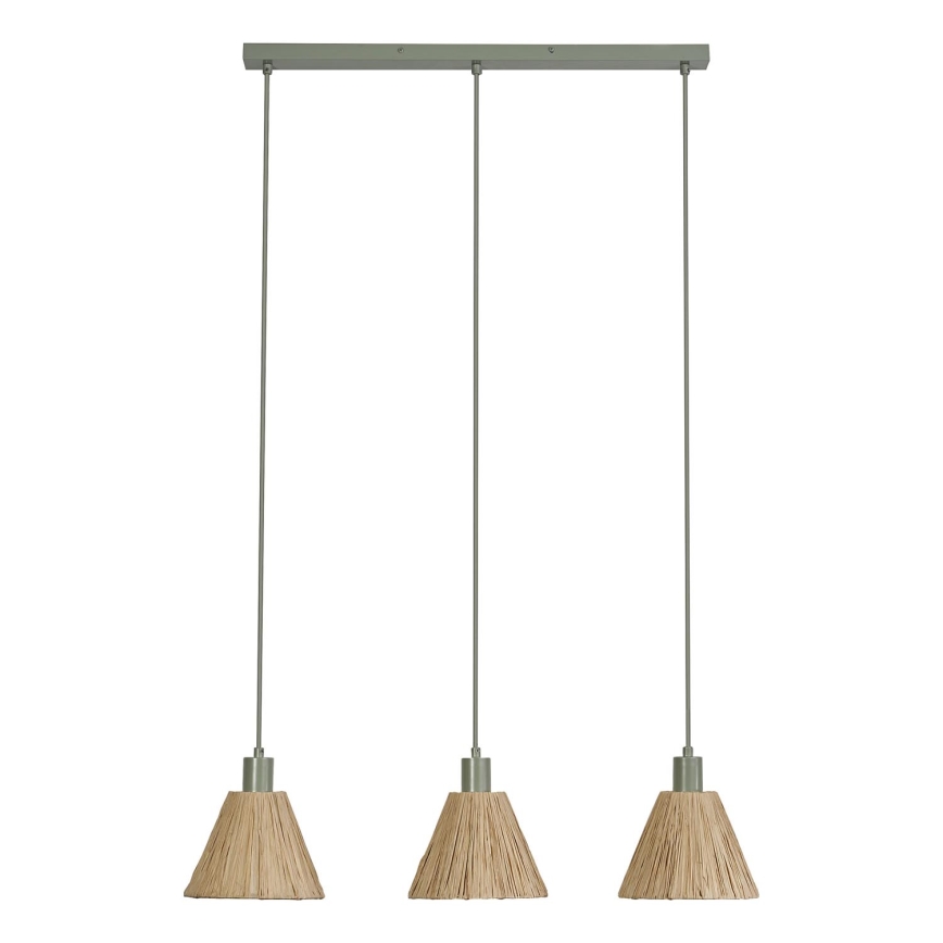 Ledvance - Підвісна люстра DECOR RAFFIA 3xE27/15W/230V рафія
