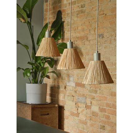 Ledvance - Підвісна люстра DECOR RAFFIA 3xE27/15W/230V рафія