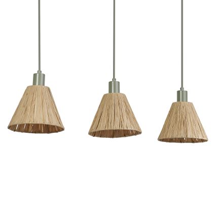 Ledvance - Підвісна люстра DECOR RAFFIA 3xE27/15W/230V рафія