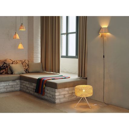 Ledvance - Підвісна люстра DECOR RAFFIA 3xE27/15W/230V рафія
