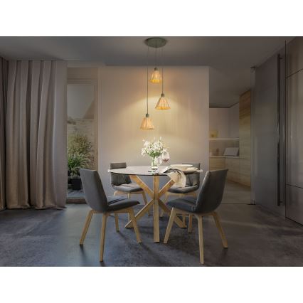 Ledvance - Підвісна люстра DECOR RAFFIA 3xE27/15W/230V рафія