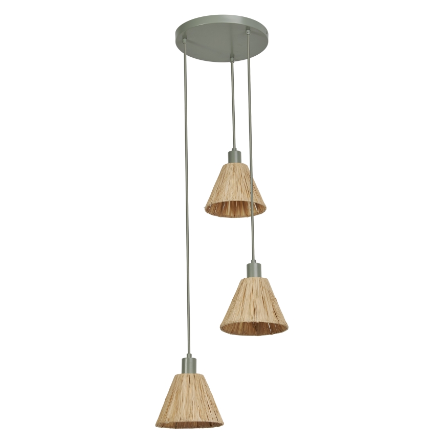 Ledvance - Підвісна люстра DECOR RAFFIA 3xE27/15W/230V рафія