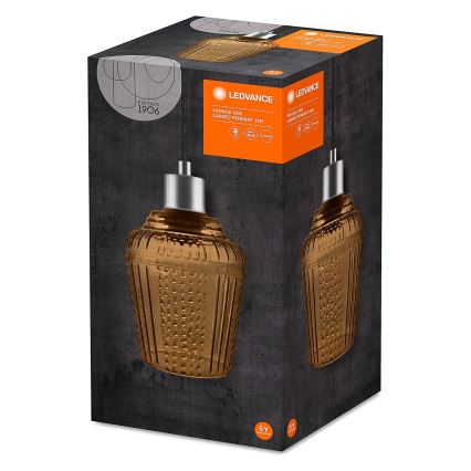 Ledvance - Підвісна люстра JAR 1xE27/40W/230V помаранчевий