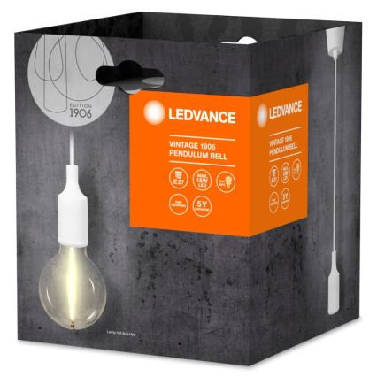 Ledvance - Підвісна люстра PENDULUM BELL 1xE27/15W/230V білий