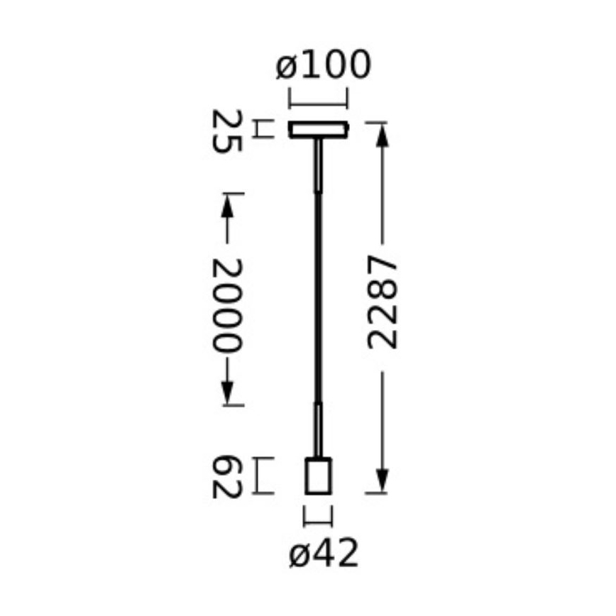 Ledvance - Підвісна люстра PENDULUM NEEDLE 1xE27/15W/230V