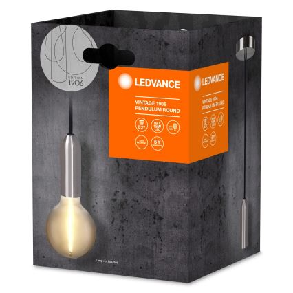 Ledvance - Підвісна люстра PENDULUM ROUND 1xE27/15W/230V матовий хром