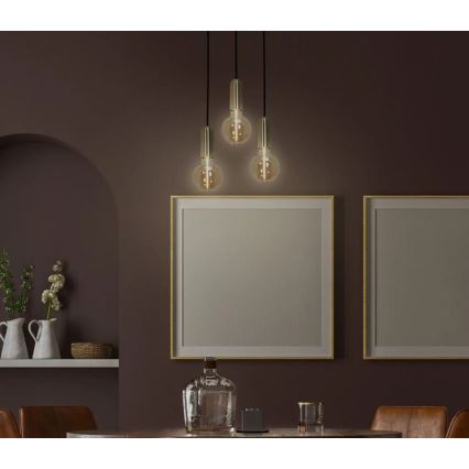 Ledvance - Підвісна люстра PENDULUM ROUND 1xE27/15W/230V золотий