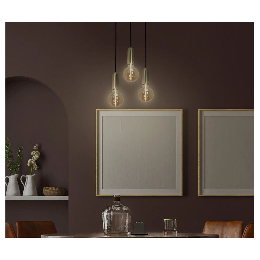 Ledvance - Підвісна люстра PENDULUM ROUND 1xE27/15W/230V золотий