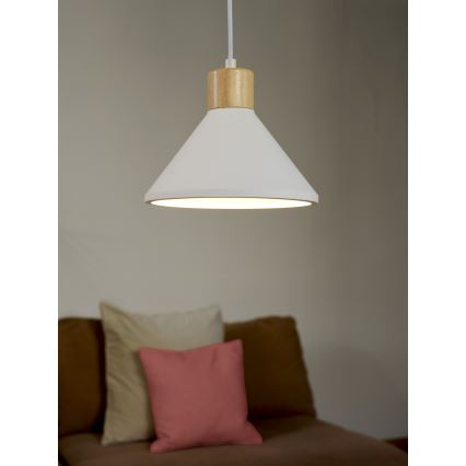 Ledvance - Подвесная люстра DECOR PLASTER 1xE27/25W/230V диаметр 22 см гипс белый