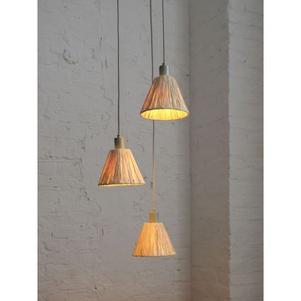 Ledvance - Подвесная люстра DECOR RAFFIA 3xE27/15W/230V рафия