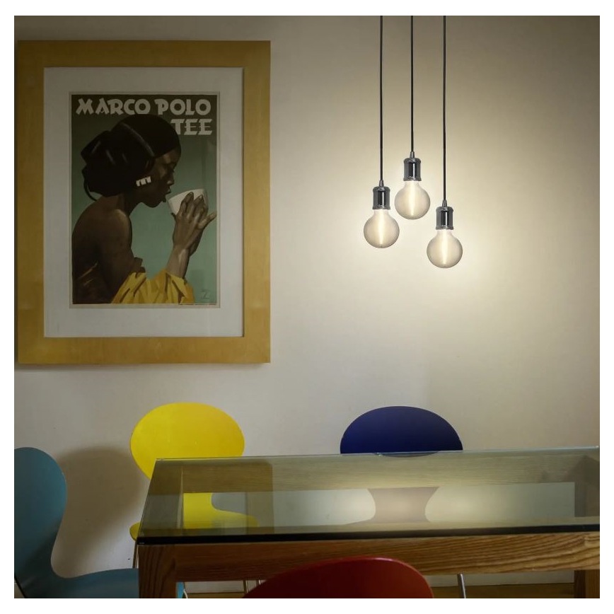 Ledvance - Подвесная люстра PENDULUM ROBBIN 1xE27/15W/230V блестящий хром