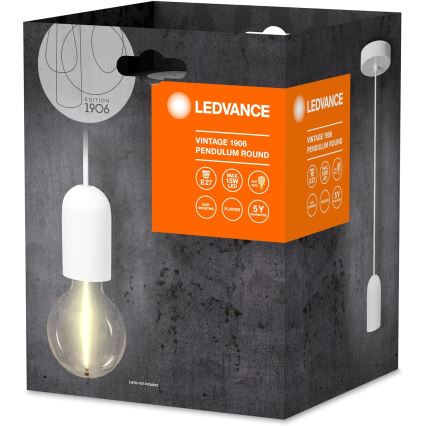 Ledvance - Подвесная люстра PENDULUM ROUND 1xE27/15W/230V белый