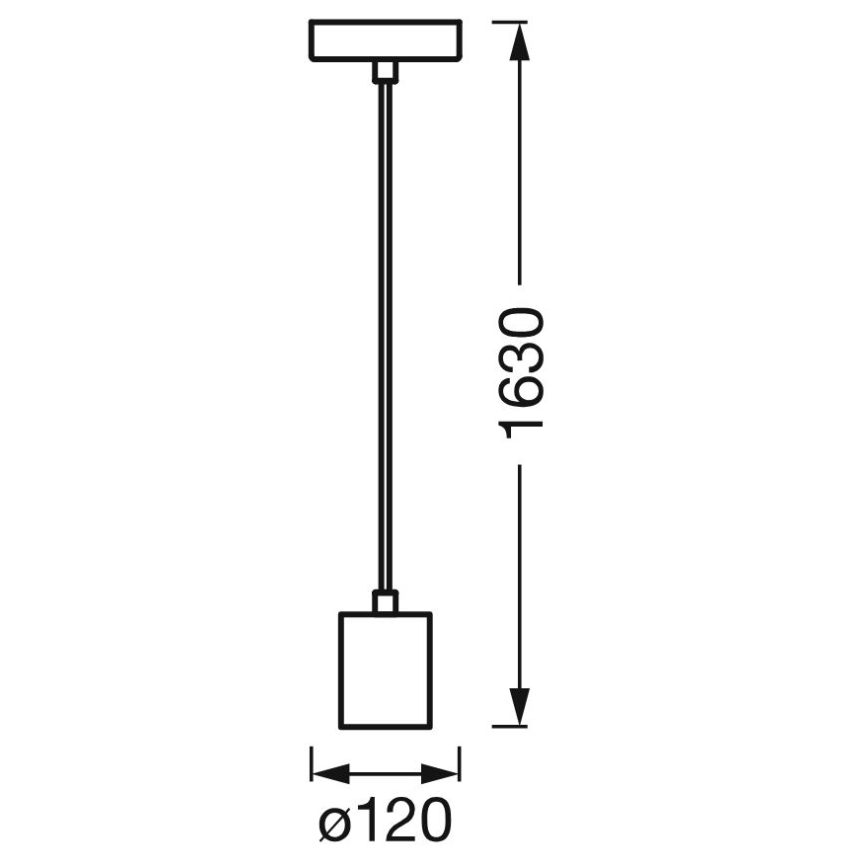 Ledvance - Подвесная люстра PENDULUM ROUND 1xE27/15W/230V белый