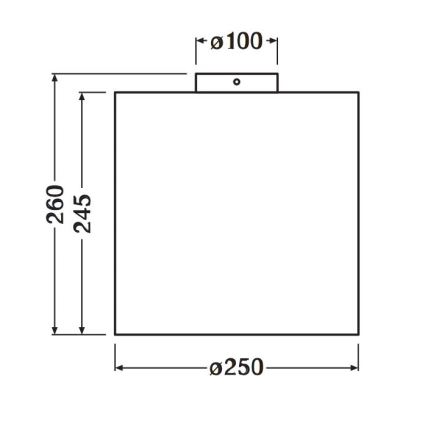 Ledvance - Потолочный светильник DECOR CARDBOARD 1xE27/15W/230V диаметр 25 см