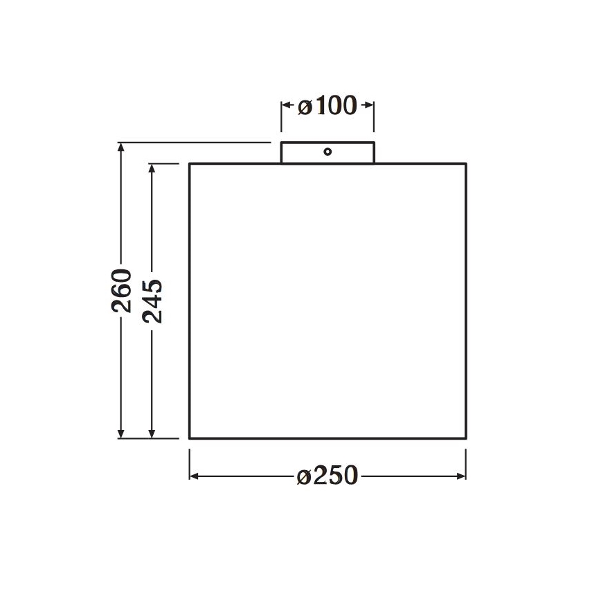 Ledvance - Потолочный светильник DECOR CARDBOARD 1xE27/15W/230V диаметр 25 см