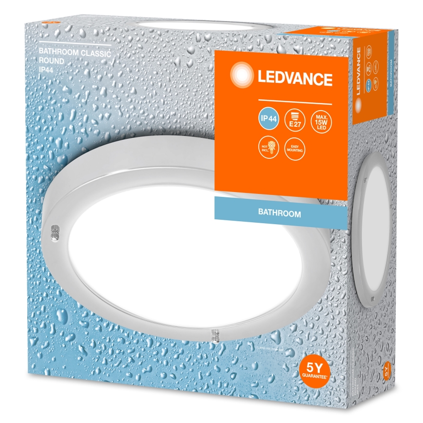 Ledvance - Потолочный светильник для ванной комнаты BATHROOM CLASSIC 1xE27/15W/230V IP44
