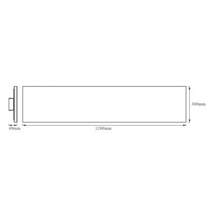 Ledvance - Пристельова LED панель FRAMELESS LED/40W/230V 3000K