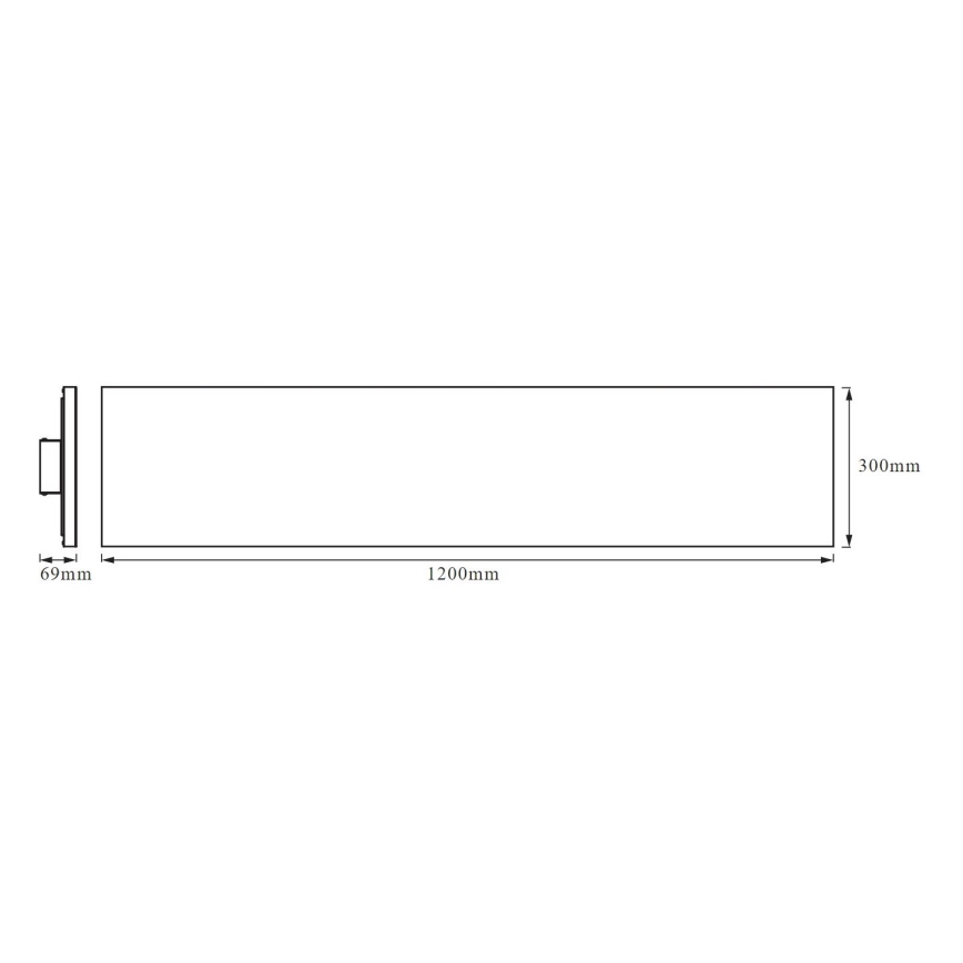 Ledvance - Пристельова LED панель FRAMELESS LED/40W/230V 3000K