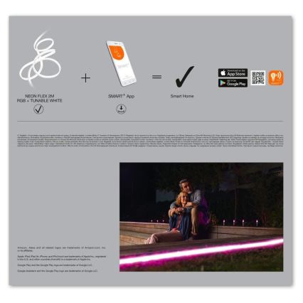 Ledvance - RGB+TW Світлодіодна вулична стрічка SMART+ FLEX 3м LED/15W/230V 2700K-6500K IP44 Wi-Fi