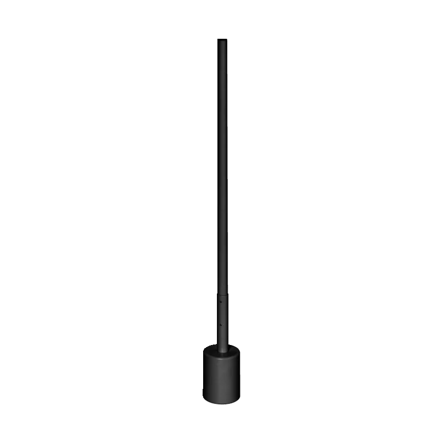 Ledvance - RGBW LED Торшер з регулюванням яскравості SMART+ FLOOR LED/8W/230V 2700-6500K Wi-Fi чорний + дистанційне керування