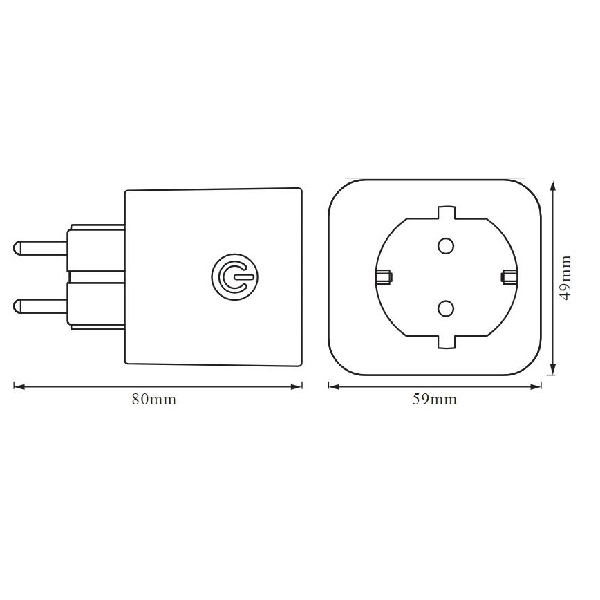 Ledvance - Розумна розетка SCHUKO SMART+ EU Wi-Fi