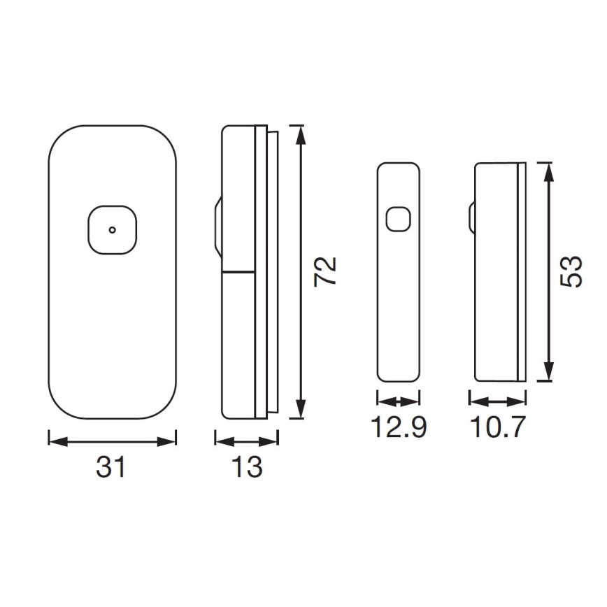 Ledvance - Розумний датчик вікон та дверей SMART+ 3,7В 500 мАг Wi-Fi