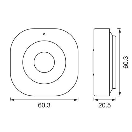 Ledvance - Розумний датчик руху SMART+ 3,7V Wi-fi