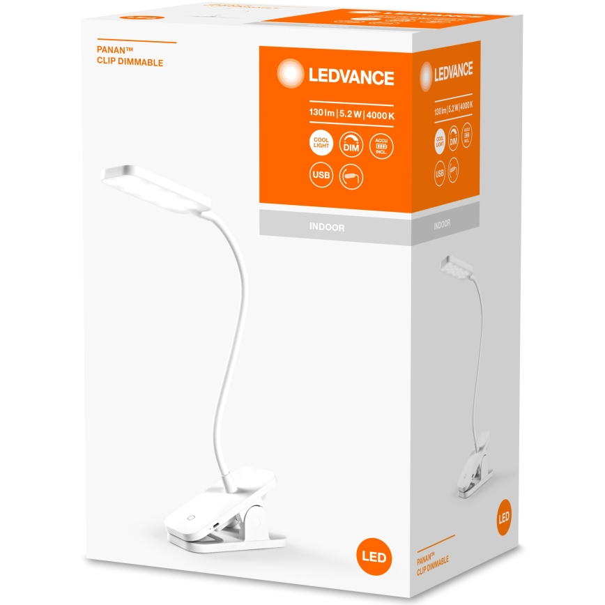 Ledvance - Сенсорна настільна LED лампа з регулюванням яскравості PANAN LED/5,2W/5V 1000 mAh