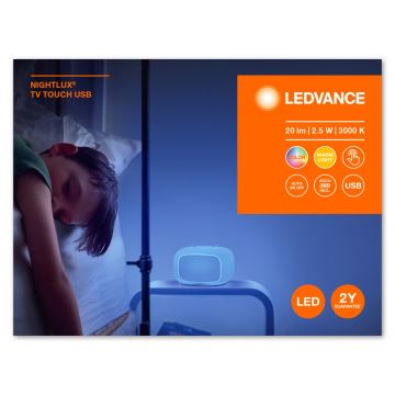 Ledvance - Сенсорний дитячий LED нічник TOUCH LED/2,5W/5V
