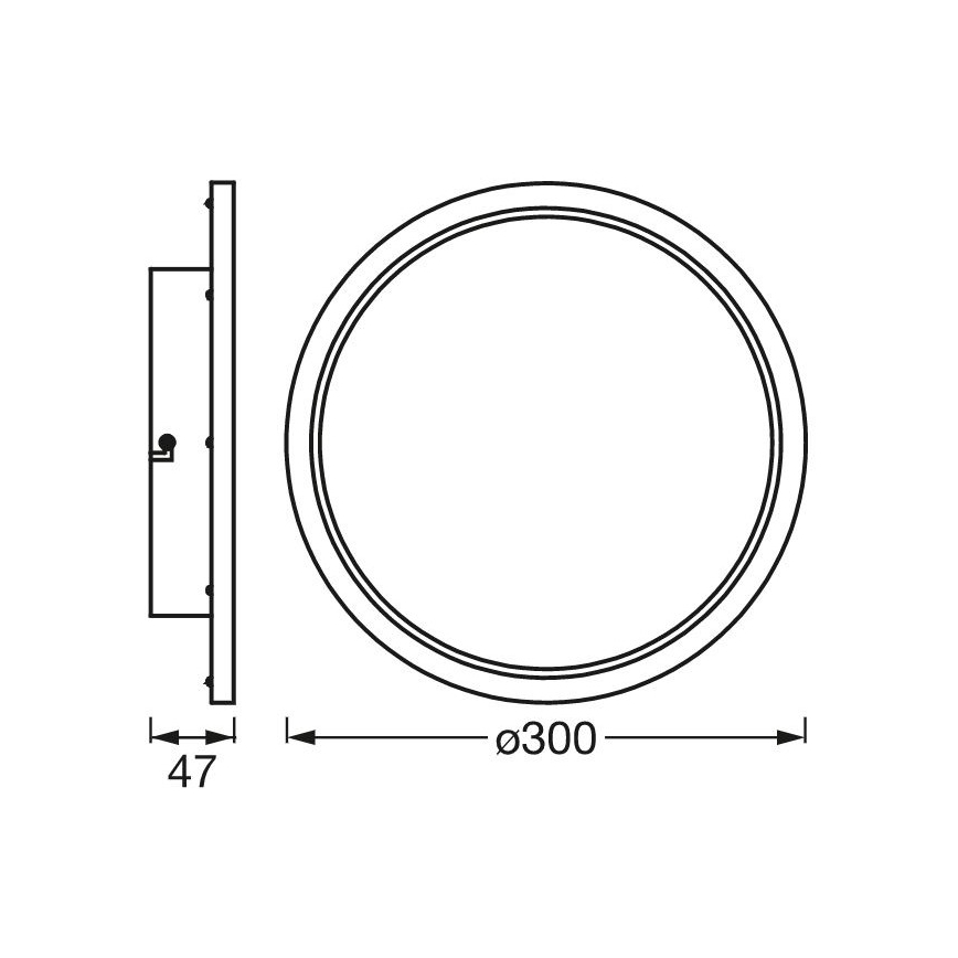 Ledvance - Светильник для ванной комнаты с регулируемой яркостью SMART+ DISC LED/18W/230V 3000-6500K Wi-Fi IP44