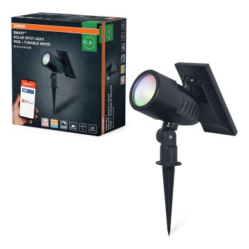 Ledvance - сонячна LED RGBW лампа з регулюванням яскравості SMART+ SOLAR LED/0,6W/3,7V 2000 mAh 3000-6500K IP44