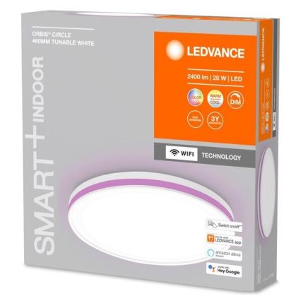 Ledvance - Стельовий LED RGBW світильник з регулюванням яскравості SMART+ CIRCLE LED/28W/230V 3000-6500K Wi-Fi