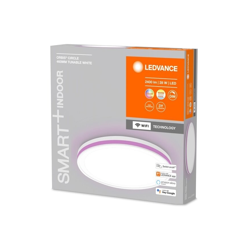 Ledvance - Стельовий LED RGBW світильник з регулюванням яскравості SMART+ CIRCLE LED/28W/230V 3000-6500K Wi-Fi