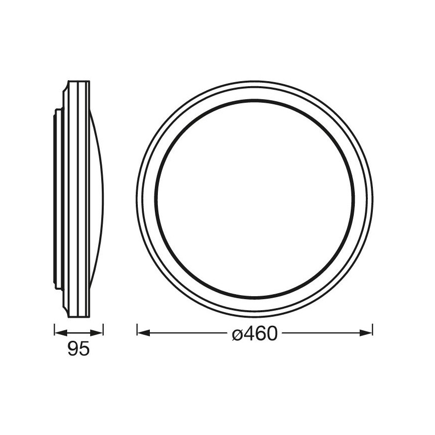 Ledvance - Стельовий LED RGBW світильник з регулюванням яскравості SMART+ CIRCLE LED/28W/230V 3000-6500K Wi-Fi