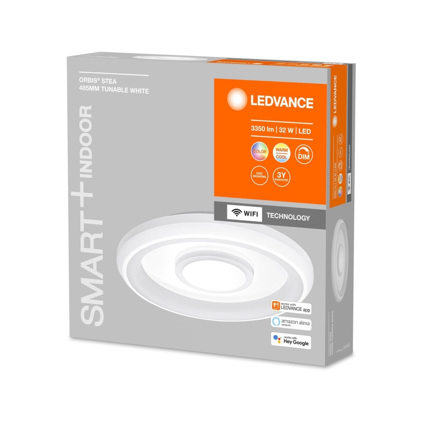 Ledvance - Стельовий LED RGBW світильник з регулюванням яскравості SMART+ ORBIS LED/32W/230V 2700-6500K Wi-Fi