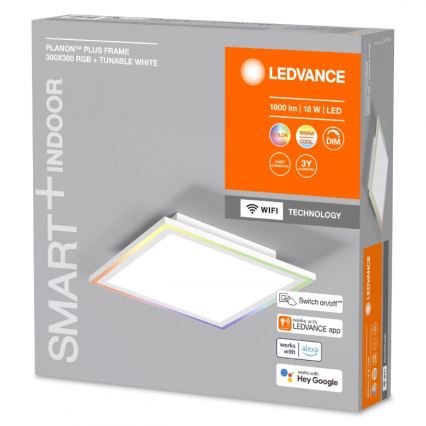 Ledvance - Стельовий LED RGBW світильник з регулюванням яскравості SMART+ PLANON LED/18W/230V 2700-6500K Wi-Fi