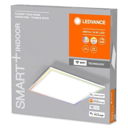 Ledvance - Стельовий LED RGBW світильник з регулюванням яскравості SMART+ PLANON LED/24W/230V 2700-6500K Wi-Fi