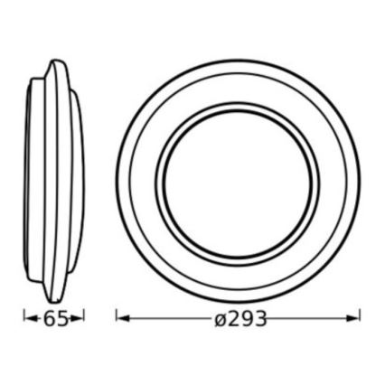 Ledvance - Стельовий LED світильник ORBIS BERLIN LED/16W/230V чорний