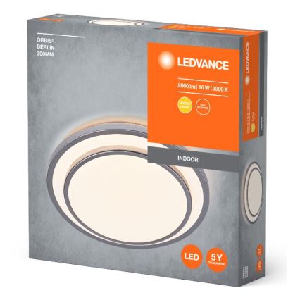Ledvance - Стельовий LED світильник ORBIS BERLIN LED/16W/230V срібний