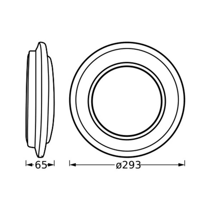 Ledvance - Стельовий LED світильник ORBIS BERLIN LED/16W/230V срібний