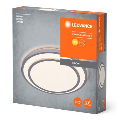 Ledvance - Стельовий LED світильник ORBIS BERLIN LED/24W/230V срібний