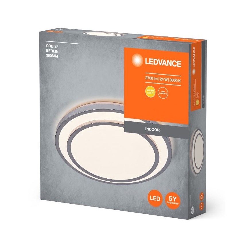Ledvance - Стельовий LED світильник ORBIS BERLIN LED/24W/230V срібний