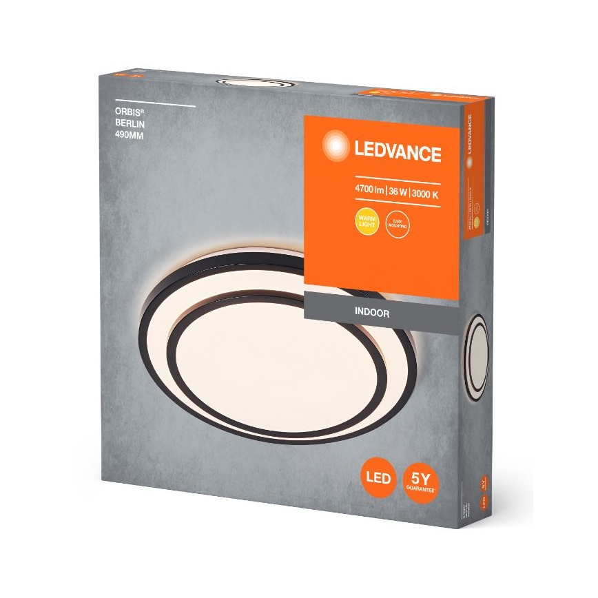 Ledvance - Стельовий LED світильник ORBIS BERLIN LED/36W/230V чорний